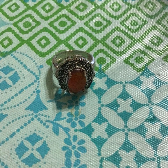 New Sterling Silver Agate gemstone Necklace Set - Picture 4 of 10